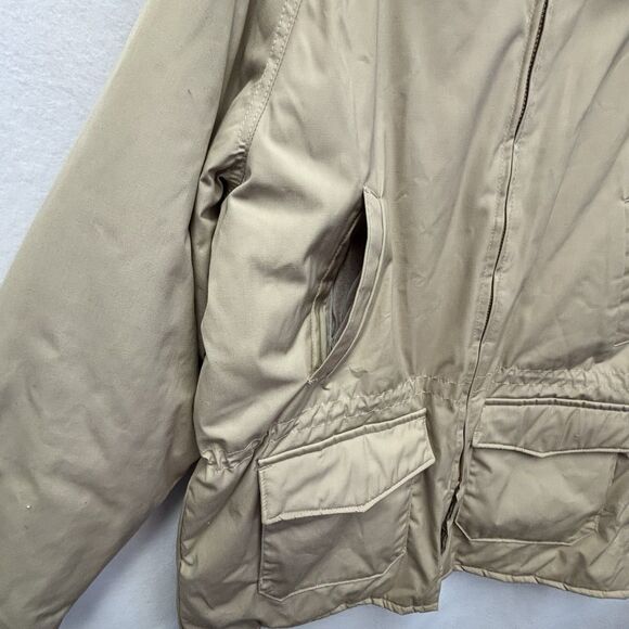 Vintage Walls Blizzard Pruf Coat Beige Thinsulate Full Zip Jacket Western - Picture 3 of 14